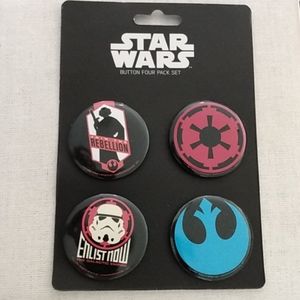 Star Wars Button Pin Set